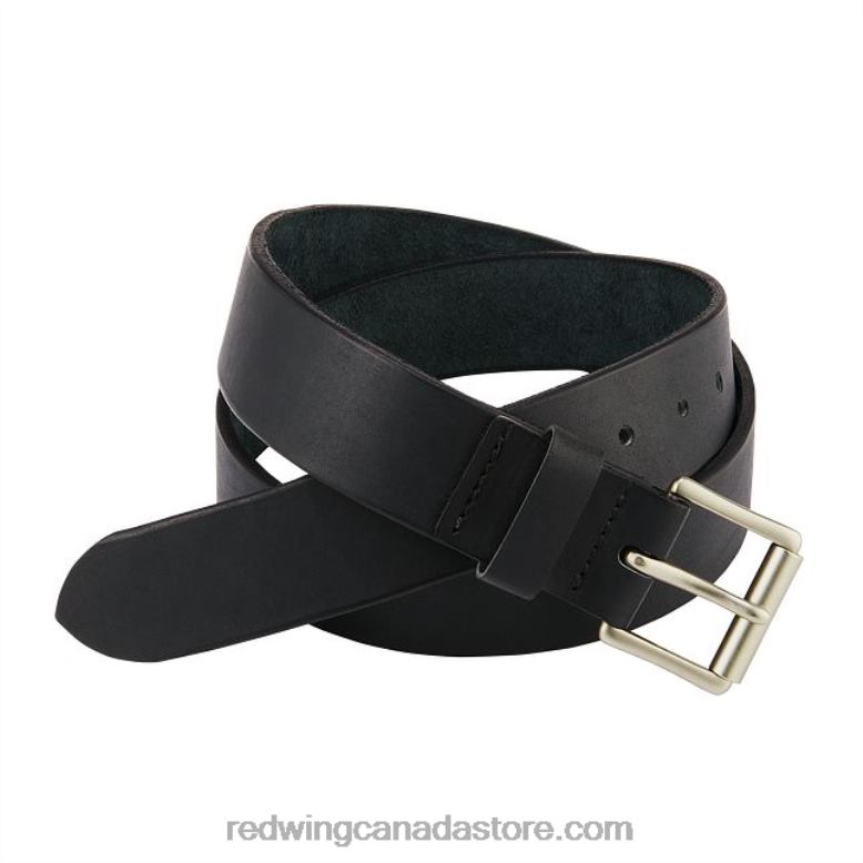 Style 96520 Leather Belt Men's Belt in Rough & Tough Leather Z0PL304 Black Red Wing