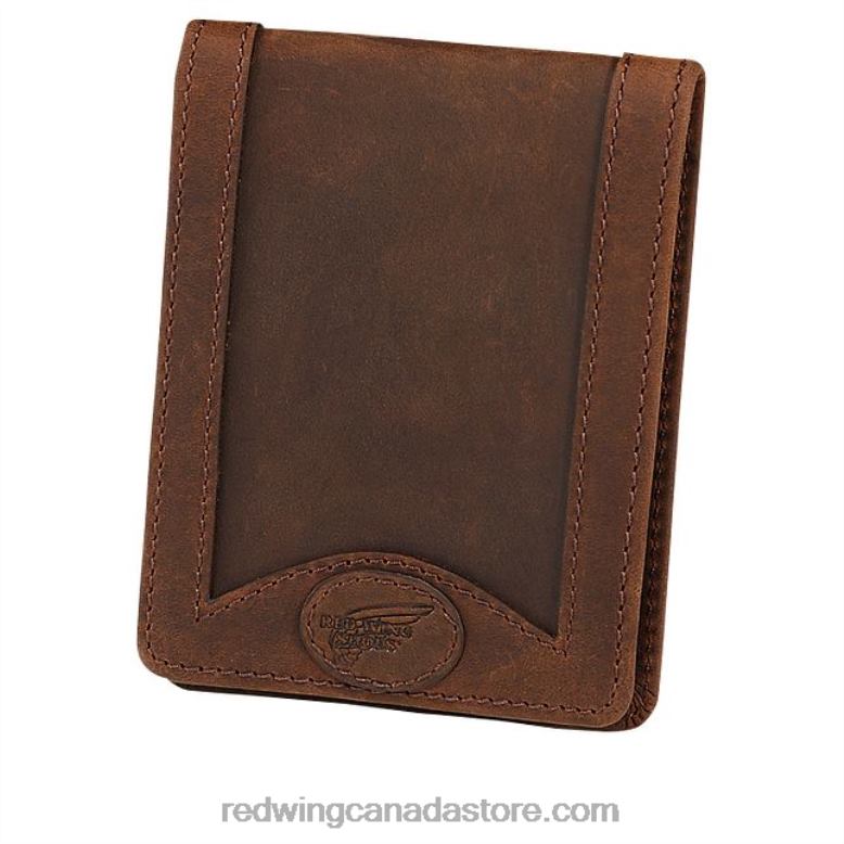 Style 96571 Tri-Fold Wallet Unisex Wallet Z0PL295 Brown Red Wing