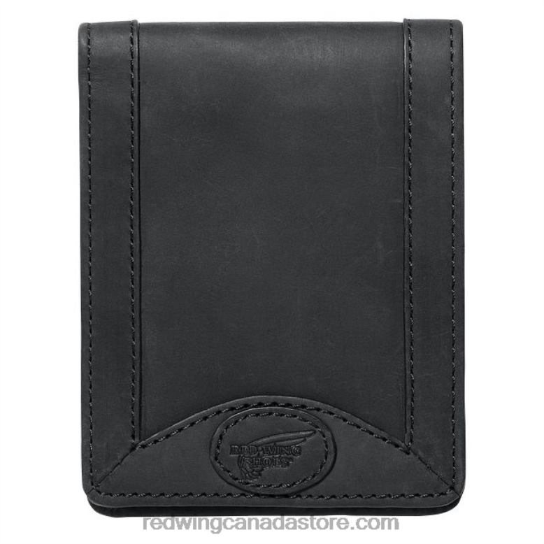 Style 96579 Tri-Fold Wallet Unisex Wallet in Leather Z0PL297 Black Red Wing