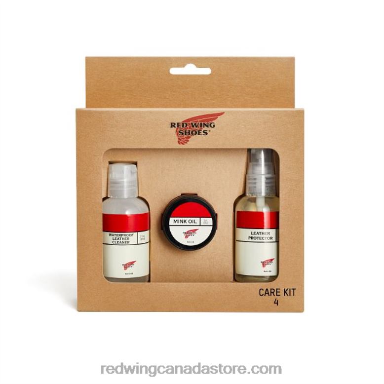 Style 98030 Oil-Tanned Leather Care Kit Care Kit - Clean, Condition, Protect Z0PL347Red Wing