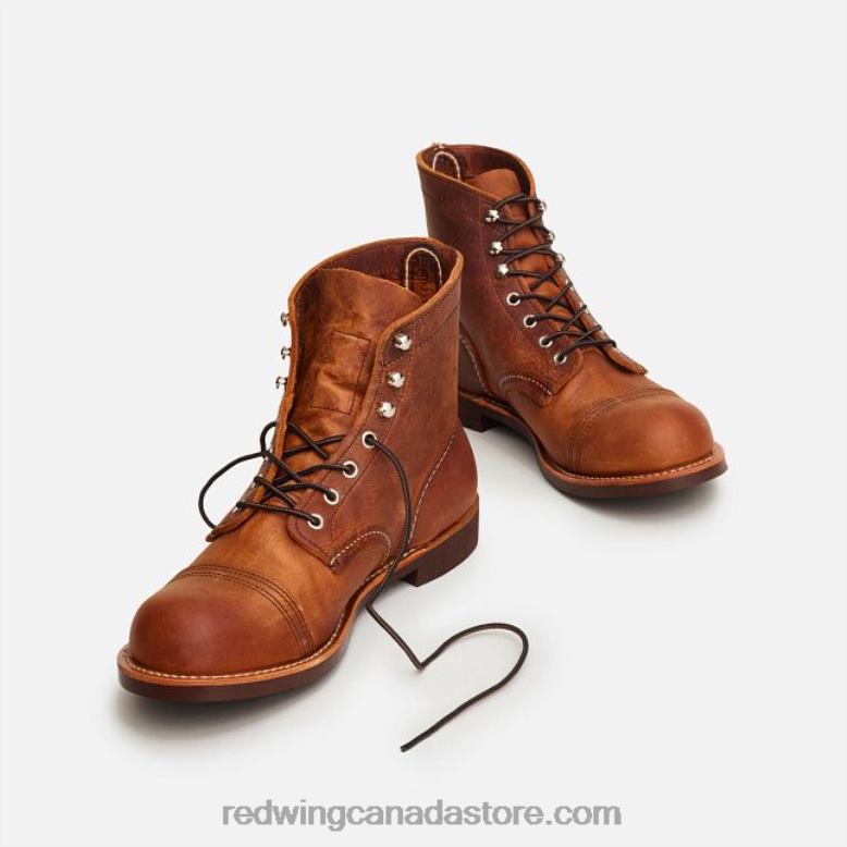 Heritage - Style 8084 Iron Ranger Men's 6-Inch Boot in Harness Leather Z0PL166 Copper Red Wing