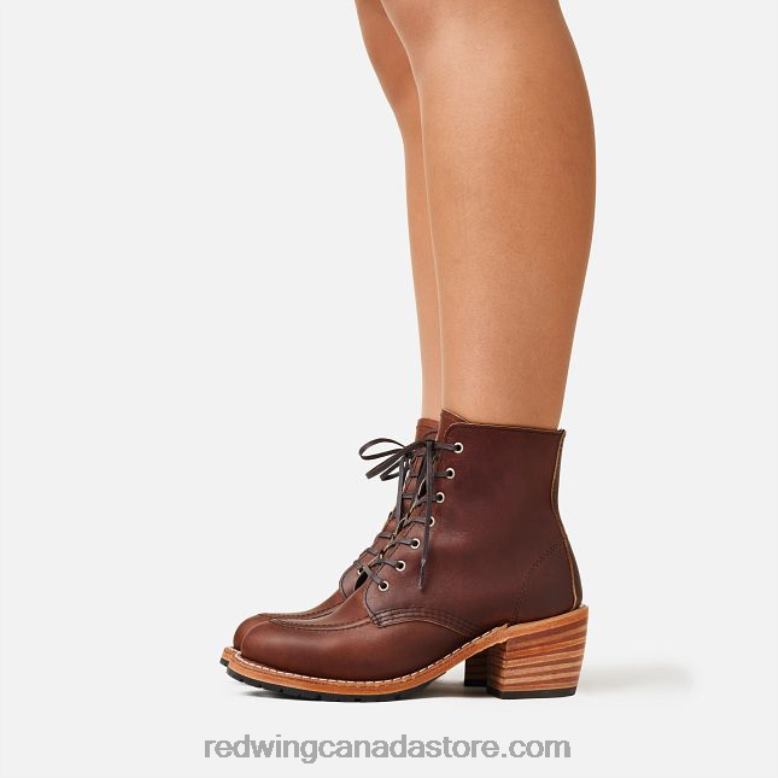 Heritage - Style 3403 Clara Women's Heeled Boot in Acampo Leather Z0PL182 Amber Red Wing