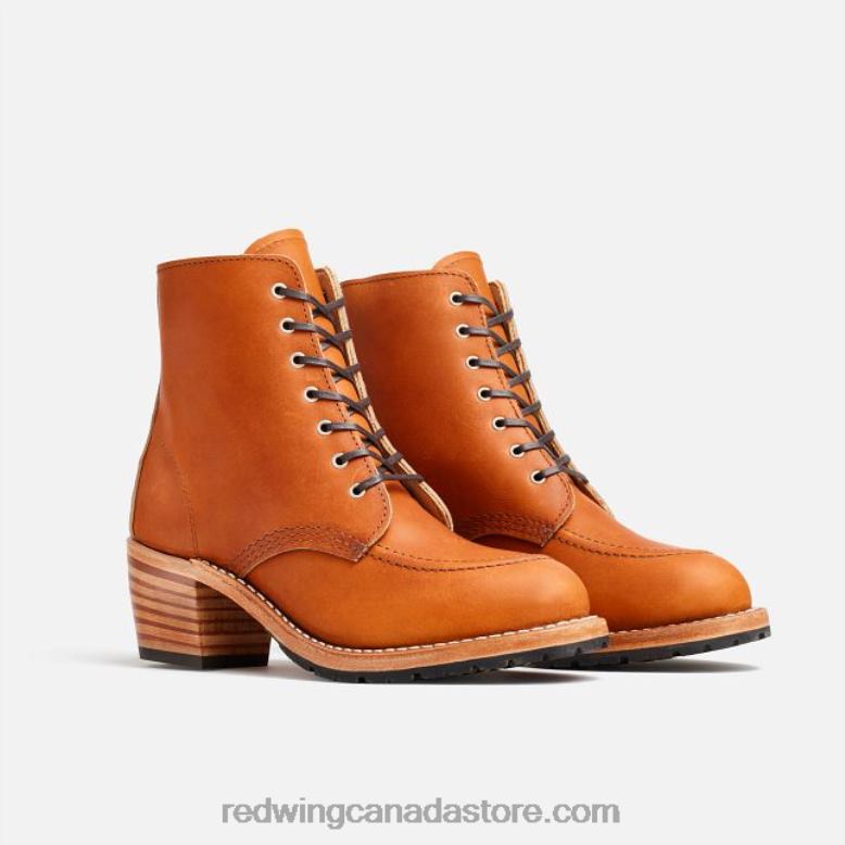 Heritage - Style 3405 Clara Women's Heeled Boot in Boundary Leather Z0PL180 Oro Red Wing