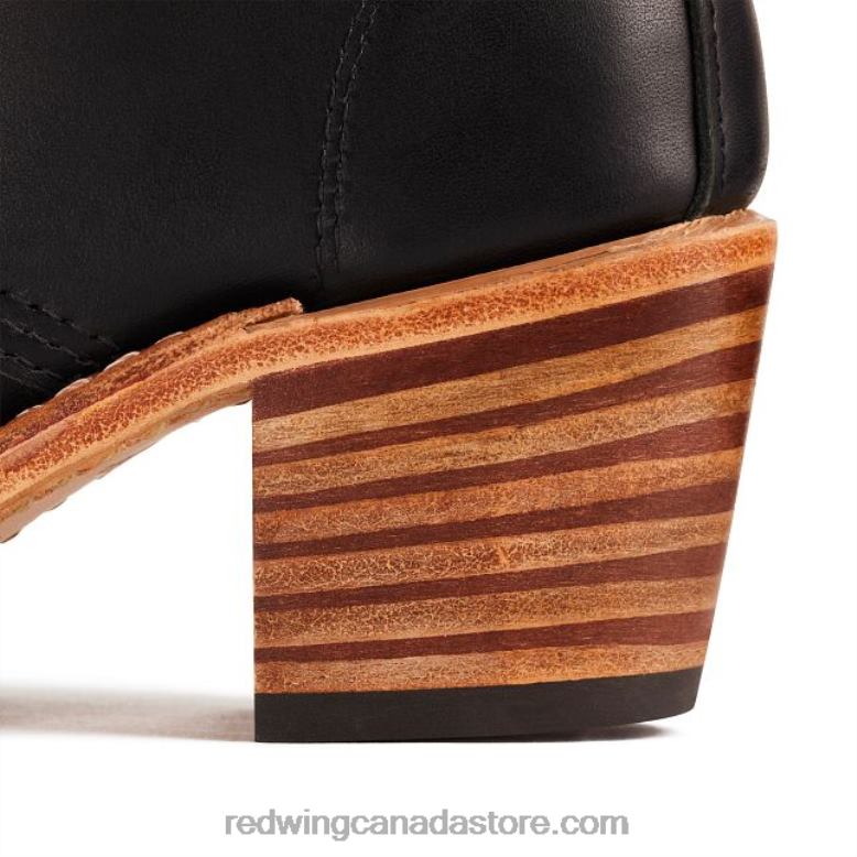 Heritage - Style 3406 Clara Women's Heeled Boot in Harness Leather Z0PL181 Black Red Wing