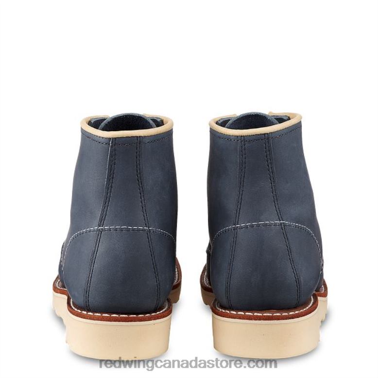 Heritage - Style 3383 6-Inch Classic Moc Women's Short Boot in Boundary Leather Z0PL190 Indigo Red Wing