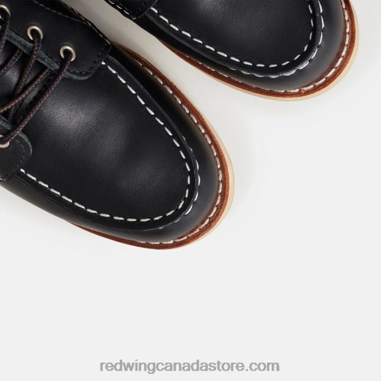 Heritage - Style 3428 6-Inch Classic Moc Women's Short Boot in Rough & Tough Leather Z0PL188 Black Red Wing