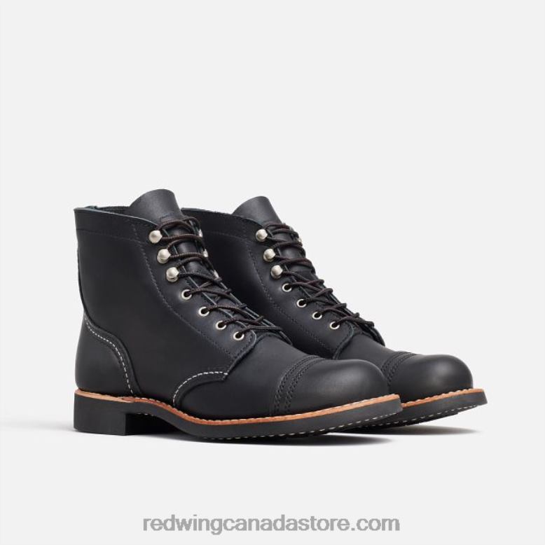 Heritage - Style 3364 IRON RANGER Women's Short Boot in Acampo Leather Z0PL185 Black Red Wing