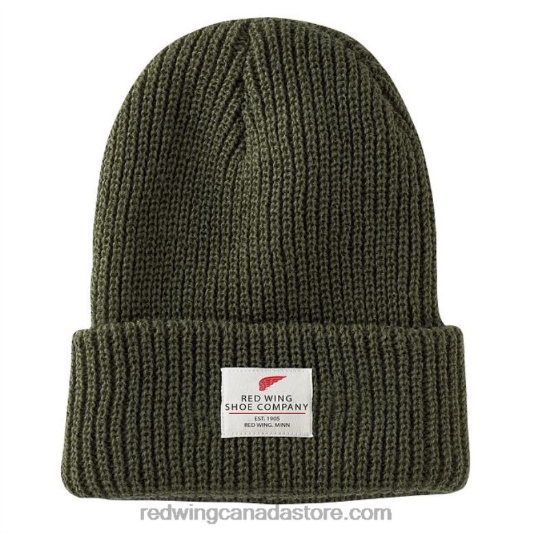 Style 97454 Wing Logo Knit Beanie Hat Unisex Knit Watch Hat Z0PL276 Army Green Red Wing