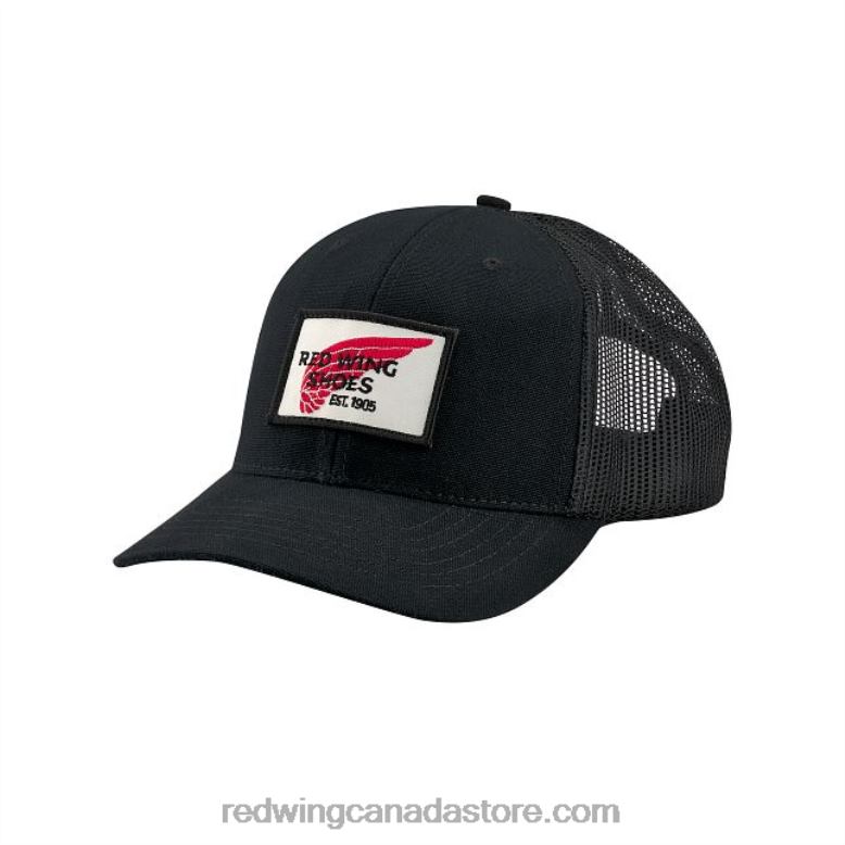 Style 97468 Embroidered Logo Ball Cap Unisex Embroidered Logo Ball Cap Z0PL274 Black Red Wing