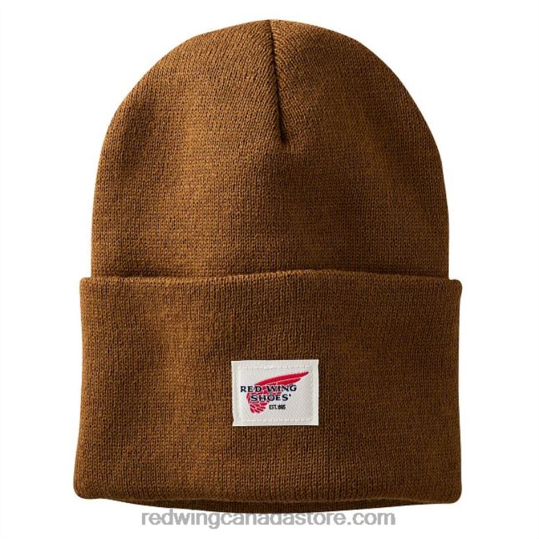 Style 97490 Merino Wool Knit Beanie Hat Unisex Merino Wool Knit Hat Z0PL266 Copper Red Wing