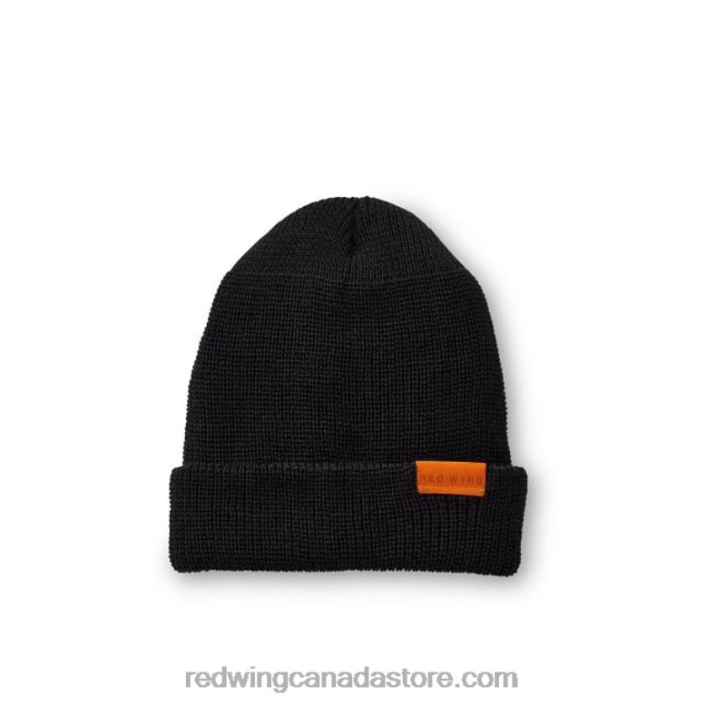 Style 97493 Merino Wool Knit Beanie Hat Unisex Merino Wool Knit Hat Z0PL269 Black Red Wing