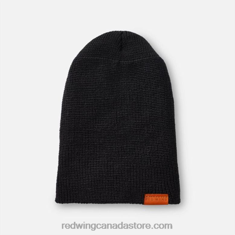 Style 97493 Merino Wool Knit Beanie Hat Unisex Merino Wool Knit Hat Z0PL269 Black Red Wing