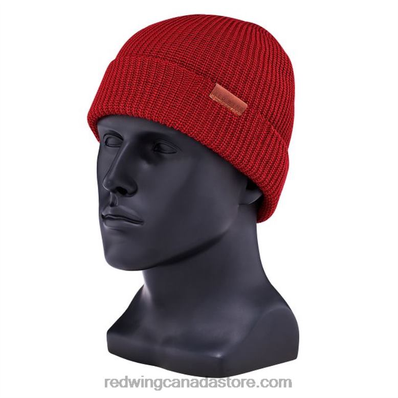 Style 97494 Merino Wool Knit Beanie Hat Unisex Merino Wool Hat Z0PL270 Red Red Wing