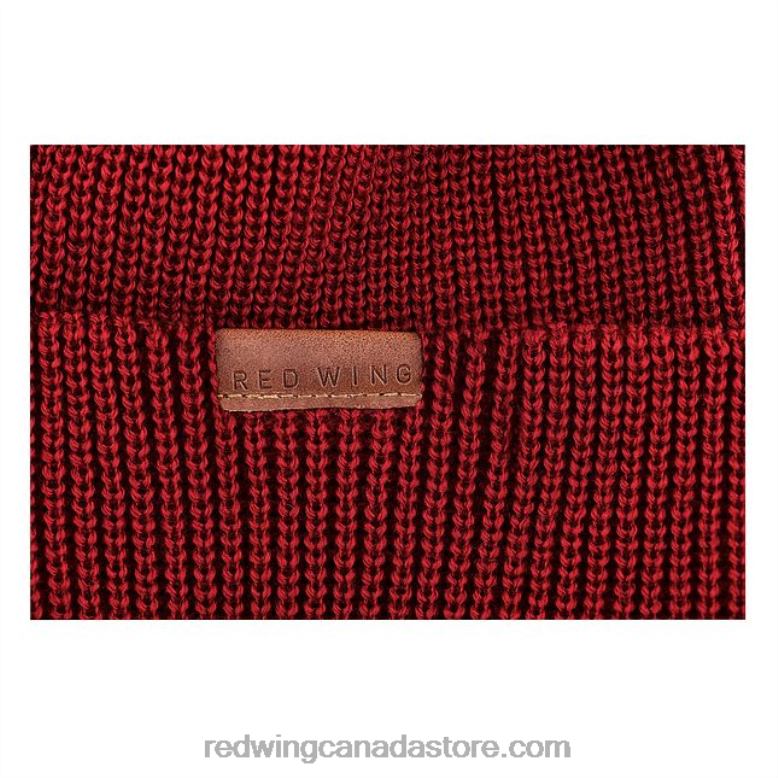 Style 97494 Merino Wool Knit Beanie Hat Unisex Merino Wool Hat Z0PL270 Red Red Wing