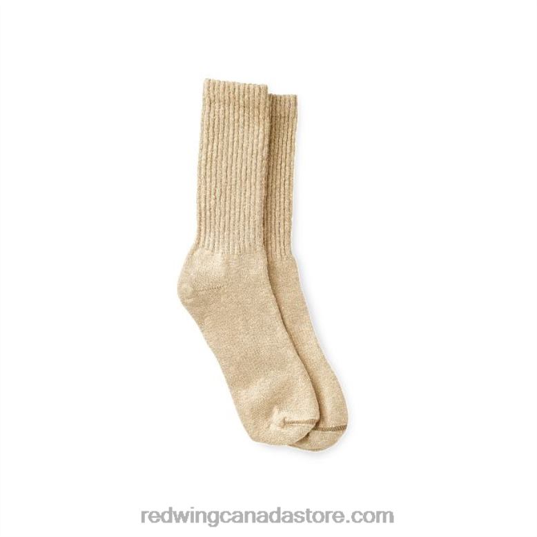 Style 97168 Cotton Ragg Sock Unisex Sock in Cotton Blend Z0PL198 Cream/Coffee Red Wing