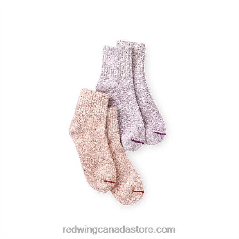 Style 97169 Cotton Ragg Sock Unisex Sock in Cotton Blend Z0PL230 Purple/Red Red Wing