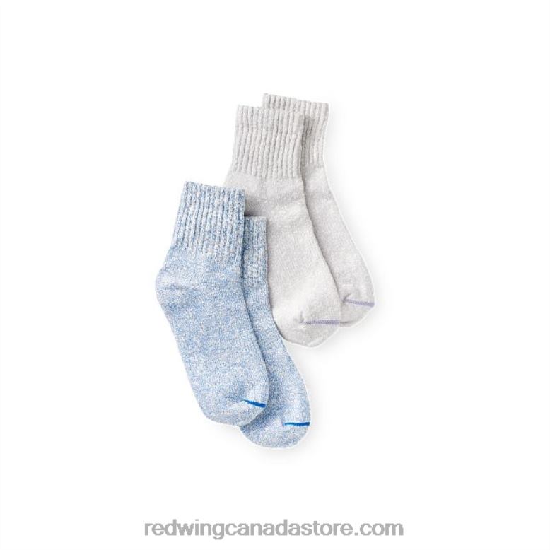 Style 97271 Performance Mid-Calf Work Sock Unisex Performance Mid-Calf Work Sock Z0PL213 Cream/Blue Red Wing