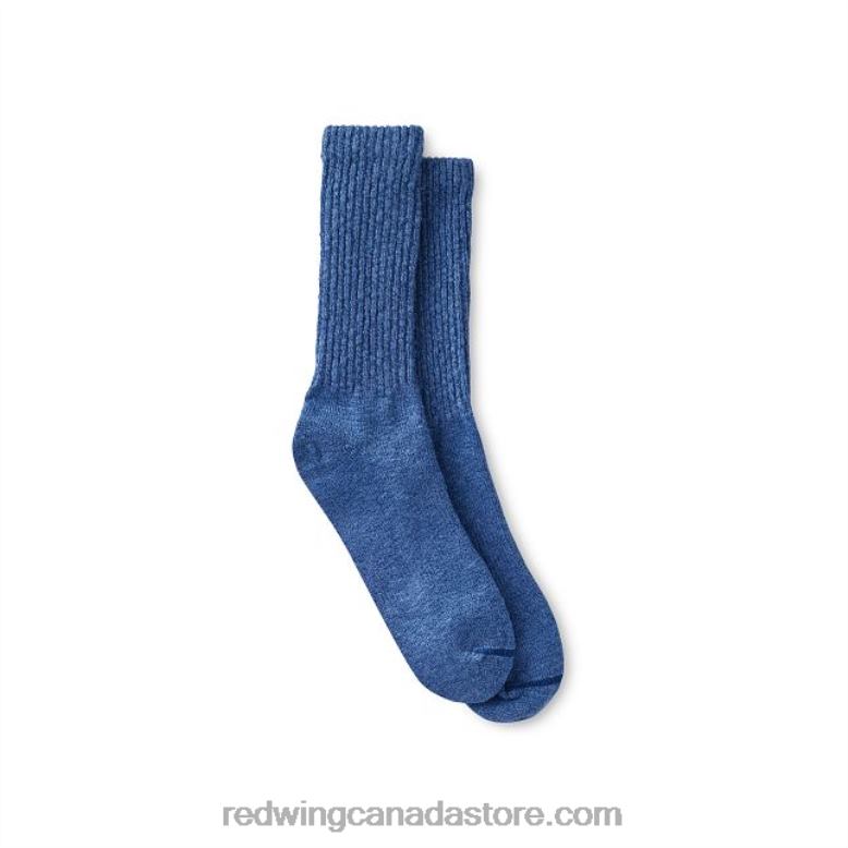 Style 97367 Merino Wool Mid-Calf Work Sock Unisex Merino Wool Mid-Calf Sock Z0PL226 Blue/Navy Red Wing