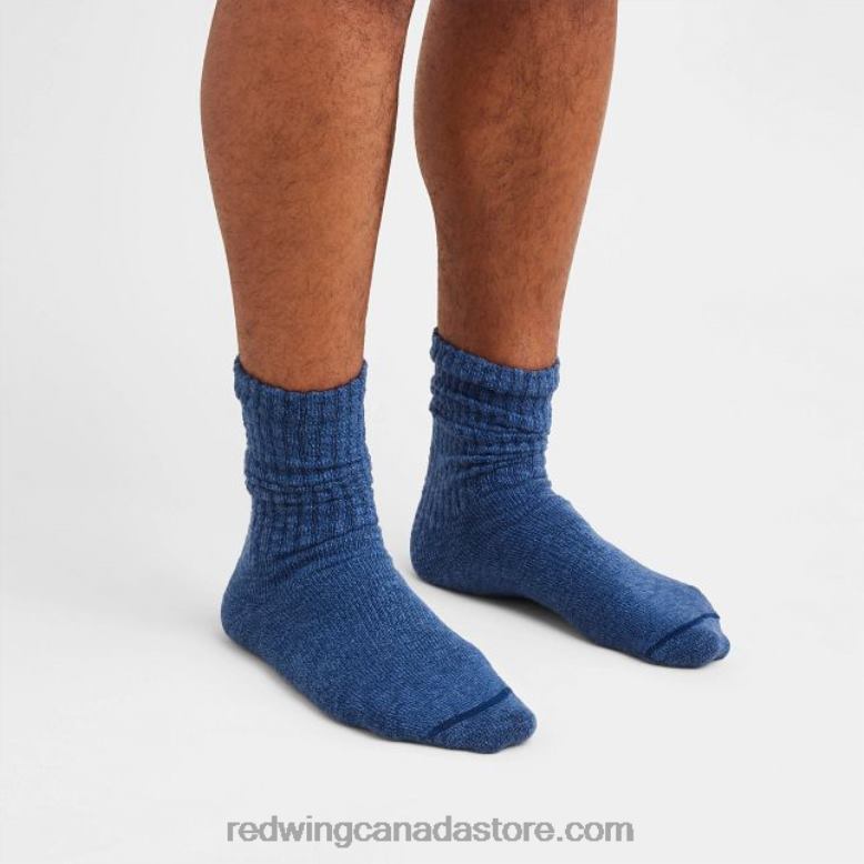Style 97367 Merino Wool Mid-Calf Work Sock Unisex Merino Wool Mid-Calf Sock Z0PL226 Blue/Navy Red Wing