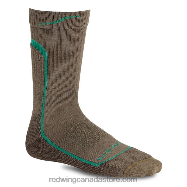 Style 97673 Cotton Ragg Quarter Crew Sock - 2 Pack Women's Cotton Ragg Quarter Crew Sock Z0PL212 Khaki/Teal Red Wing