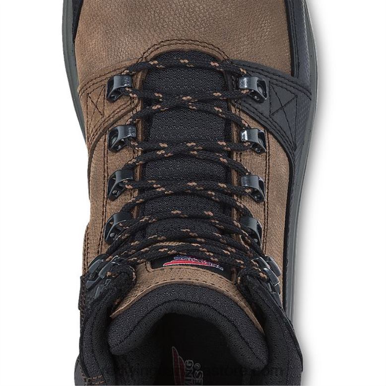 Style 96579 Tri-Fold Wallet Unisex Wallet in Leather Z0PL9 Brown Red Wing