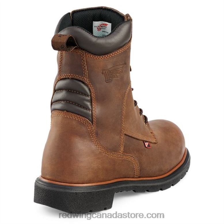 Work - Style 1172 DynaForce Men's 11-inch Waterproof Soft Toe Pull-On Boot Z0PL131 Brown Red Wing
