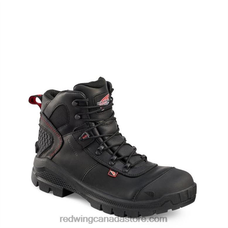 Work - Style 1178 NailSeat Men's 11-inch Soft Toe Pull-On Boot Z0PL73 Black Red Wing