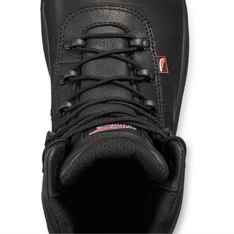 Work - Style 1178 NailSeat Men's 11-inch Soft Toe Pull-On Boot Z0PL73 Black Red Wing