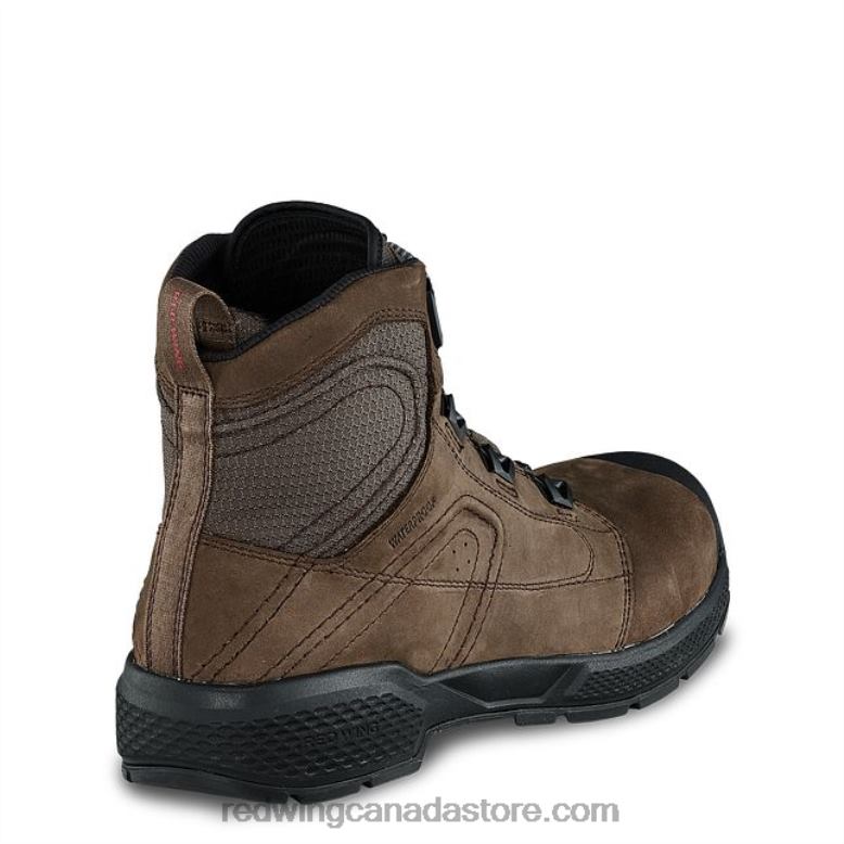 Work - Style 1222 Traction Tred Lite Men's 6-inch Waterproof Soft Toe Boot Z0PL92 Brown Red Wing