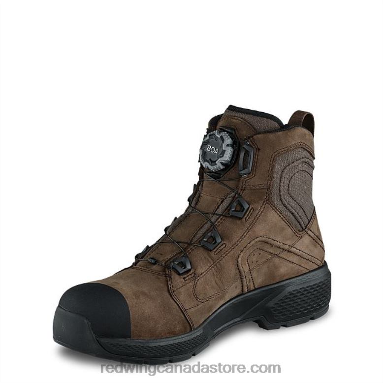 Work - Style 1222 Traction Tred Lite Men's 6-inch Waterproof Soft Toe Boot Z0PL92 Brown Red Wing