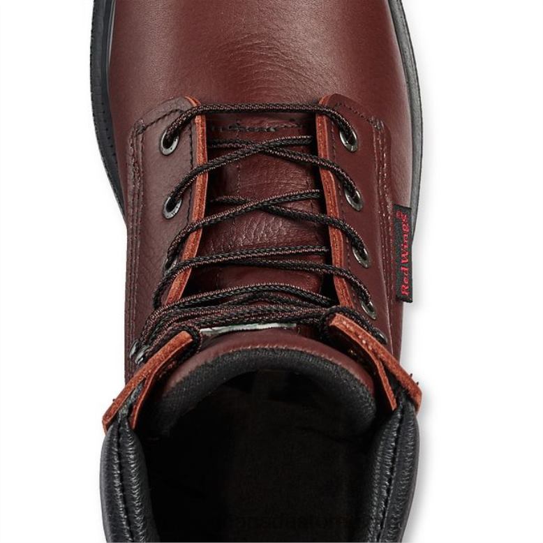 Work - Style 2204 Rio Flex Men's 11-inch Waterproof, Safety Toe Pull-On Boot Z0PL123 Brown Red Wing