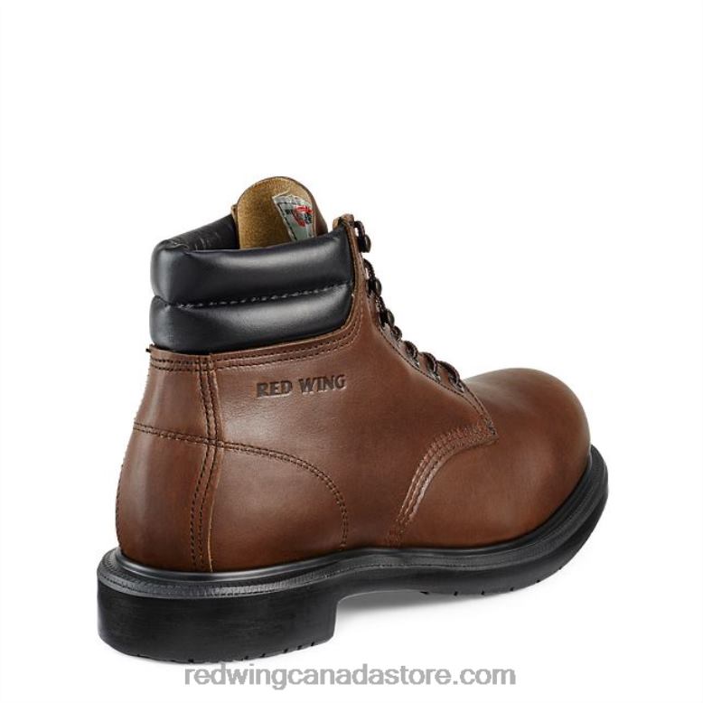Work - Style 2216 LoggerMax Men's 9-inch Waterproof, Safety Toe Logger Boot Z0PL65 Brown Red Wing