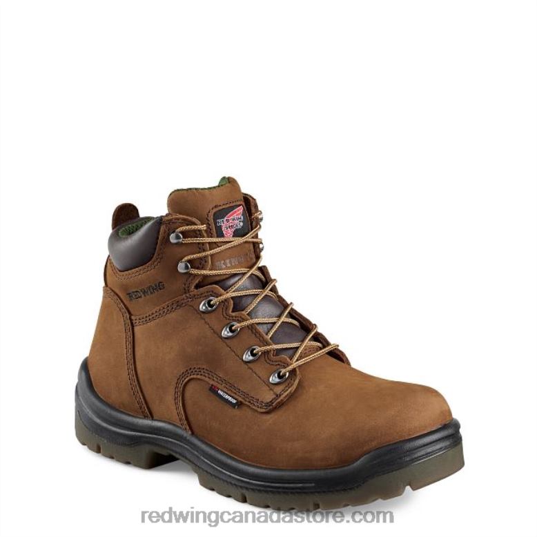 Work - Style 2231 SuperSole Men's 11-inch Safety Toe Pull-On Boot Z0PL99 Brown Red Wing