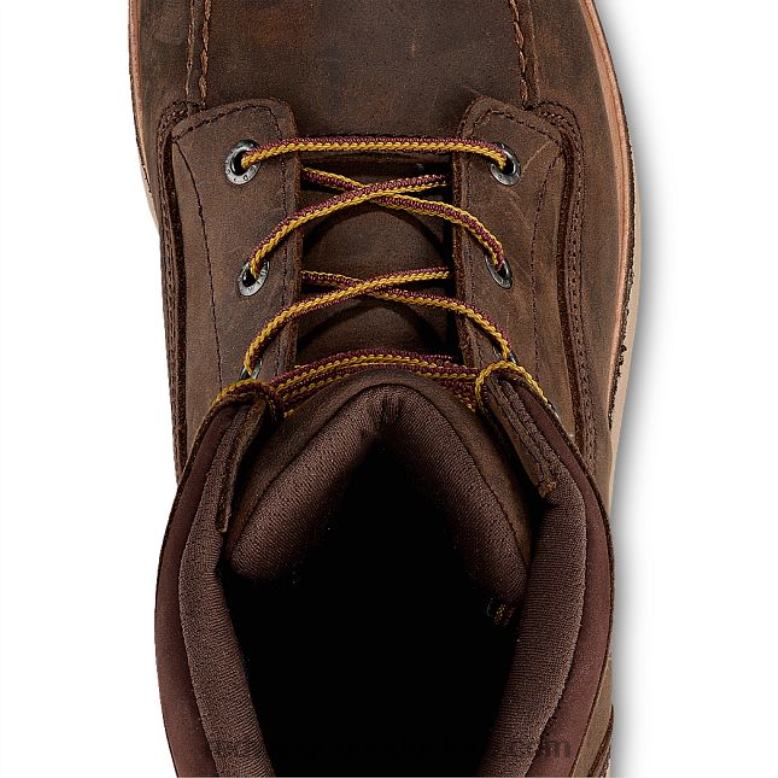 Work - Style 2418 Traction Tred Men's 8-inch Waterproof Safety Toe Boot Z0PL126 Tan Red Wing