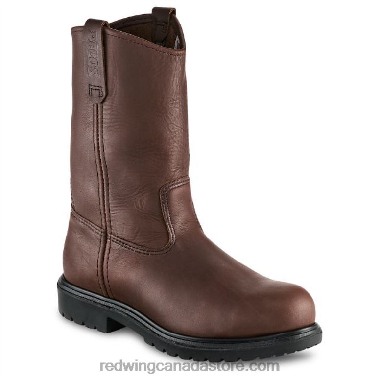 Work - Style 2452 Exos Lite Men's 6-inch Waterproof Safety Toe Boot Z0PL100 Brown Red Wing