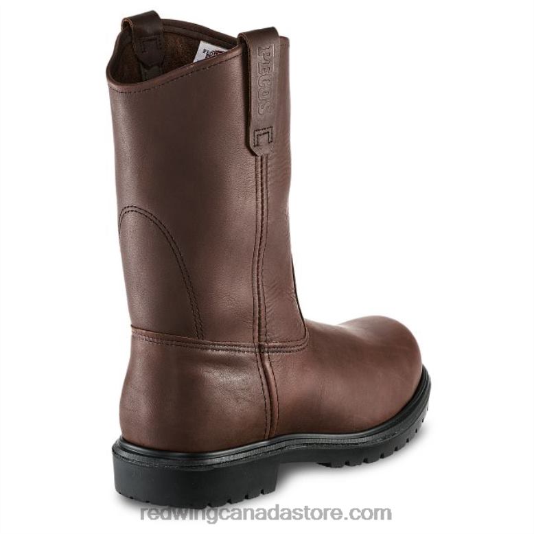 Work - Style 2452 Exos Lite Men's 6-inch Waterproof Safety Toe Boot Z0PL100 Brown Red Wing