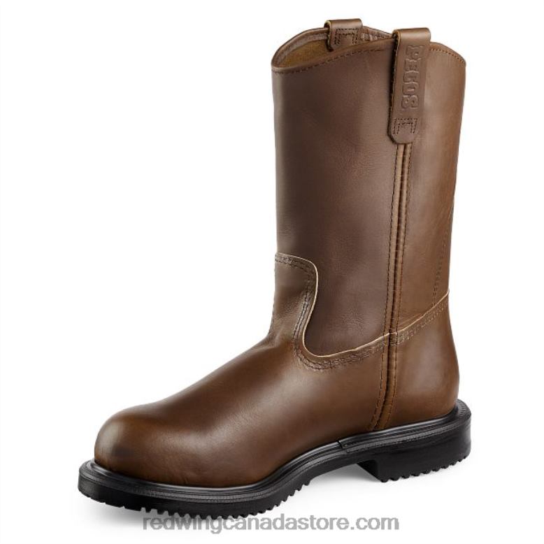 Work - Style 2452 Exos Lite Men's 6-inch Waterproof Safety Toe Boot Z0PL100 Brown Red Wing