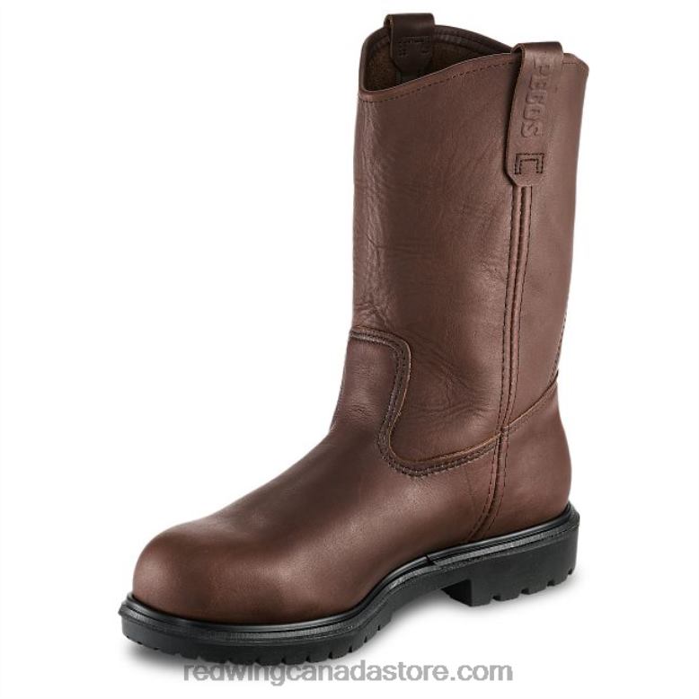 Work - Style 2452 Exos Lite Men's 6-inch Waterproof Safety Toe Boot Z0PL100 Brown Red Wing