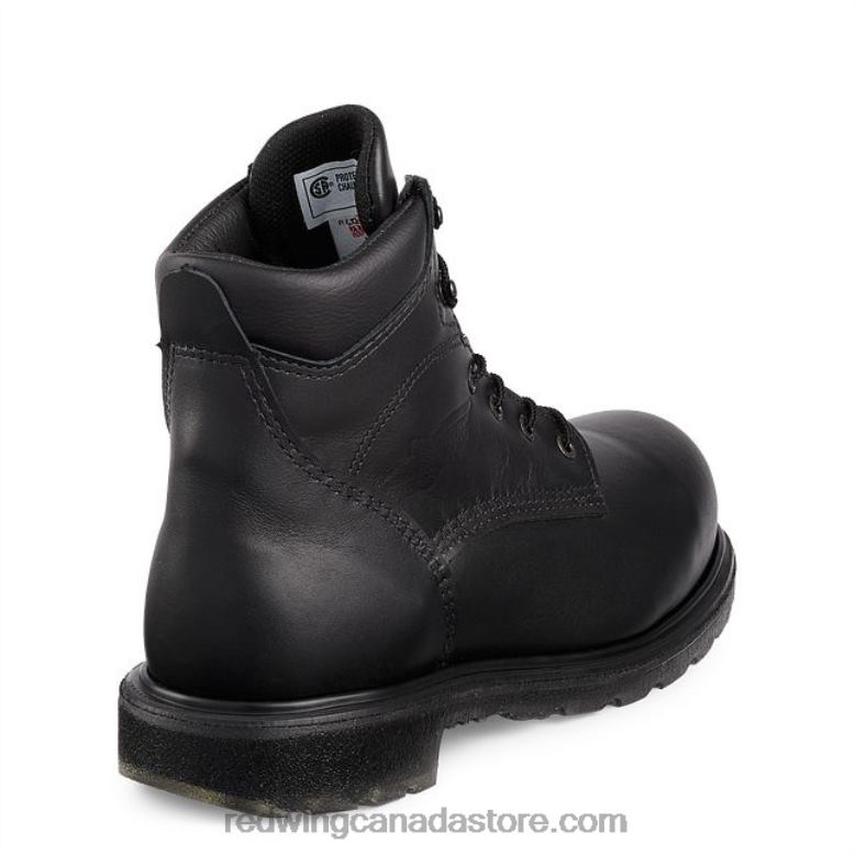 Work - Style 2499 MaxBond Men's 12-inch Waterproof Safety Toe Pull-On Boot Z0PL90 Black Red Wing