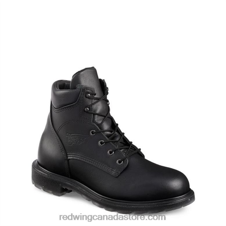 Work - Style 3512 King Toe Men's 8-inch Waterproof CSA Safety Toe Boot Z0PL75 Black Red Wing