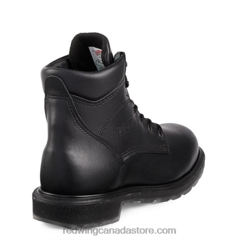 Work - Style 3512 King Toe Men's 8-inch Waterproof CSA Safety Toe Boot Z0PL75 Black Red Wing