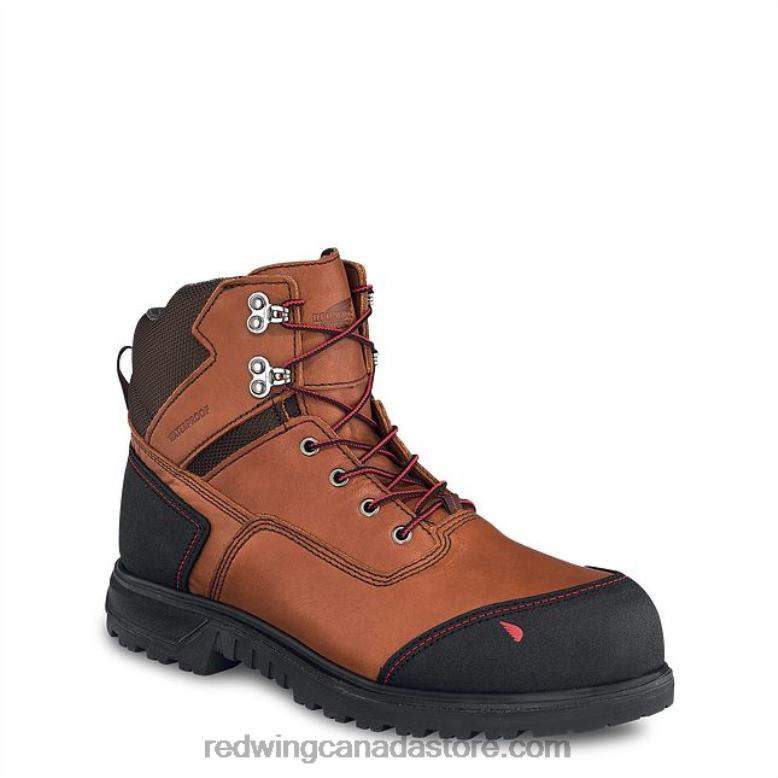 Work - Style 3516 King Toe ADC Men's 8-inch Waterproof CSA Metguard Safety Toe Boot Z0PL102 Brown Red Wing