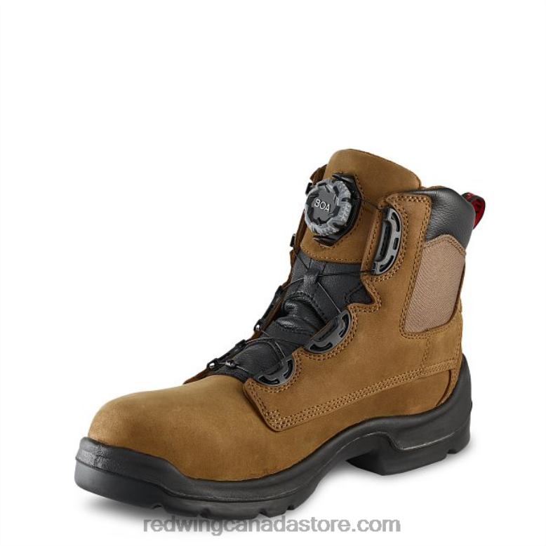 Work - Style 3531 Tradesman Men's 8-inch BOA, Waterproof, CSA Safety Toe Boot Z0PL118 Brown Red Wing
