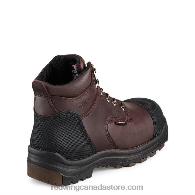 Work - Style 4217 DynaForce Men's 6-inch Waterproof Safety Toe Boot Z0PL128 Brown Red Wing