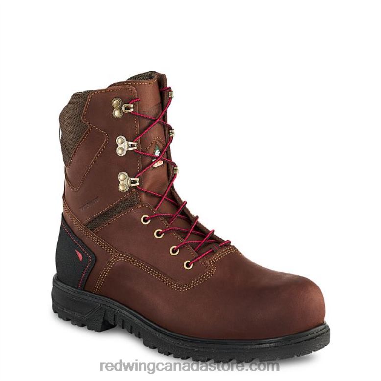 Work - Style 435 King Toe Men's 6-inch Waterproof Soft Toe Boot Z0PL98 Brown Red Wing