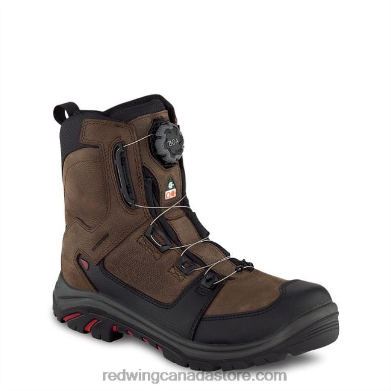 Work - Style 4402 King Toe ADC Men's 6-inch Waterproof Safety Toe Boot Z0PL119 Brown Red Wing