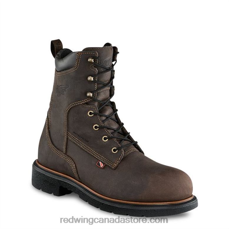 Work - Style 4420 LoggerMax Men's 9-inch Waterproof Safety Toe Boot Z0PL114 Brown Red Wing