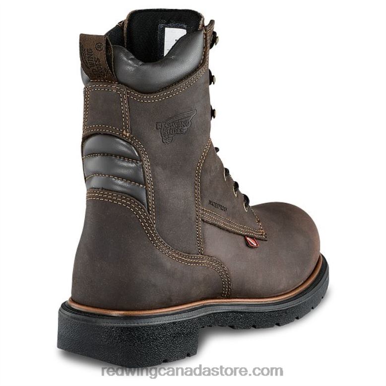 Work - Style 4420 LoggerMax Men's 9-inch Waterproof Safety Toe Boot Z0PL114 Brown Red Wing