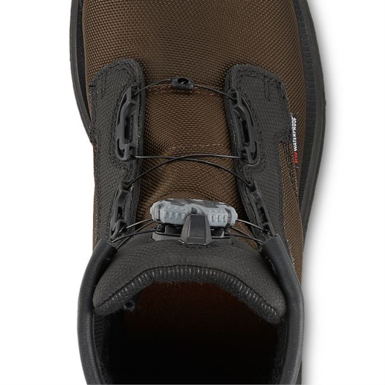 Work - Style 4423 Crv Men's 6-inch Waterproof Safety Toe Boot Z0PL72 Brown Red Wing