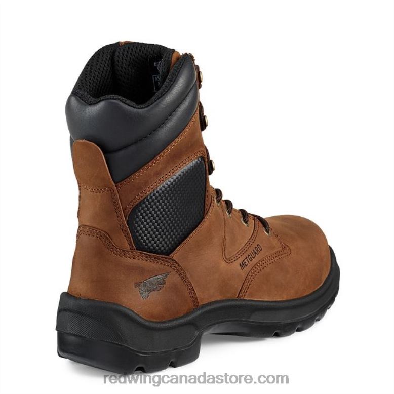 Work - Style 4433 SuperSole Men's 6-inch Waterproof Safety Toe Metguard Boot Z0PL87 Brown Red Wing